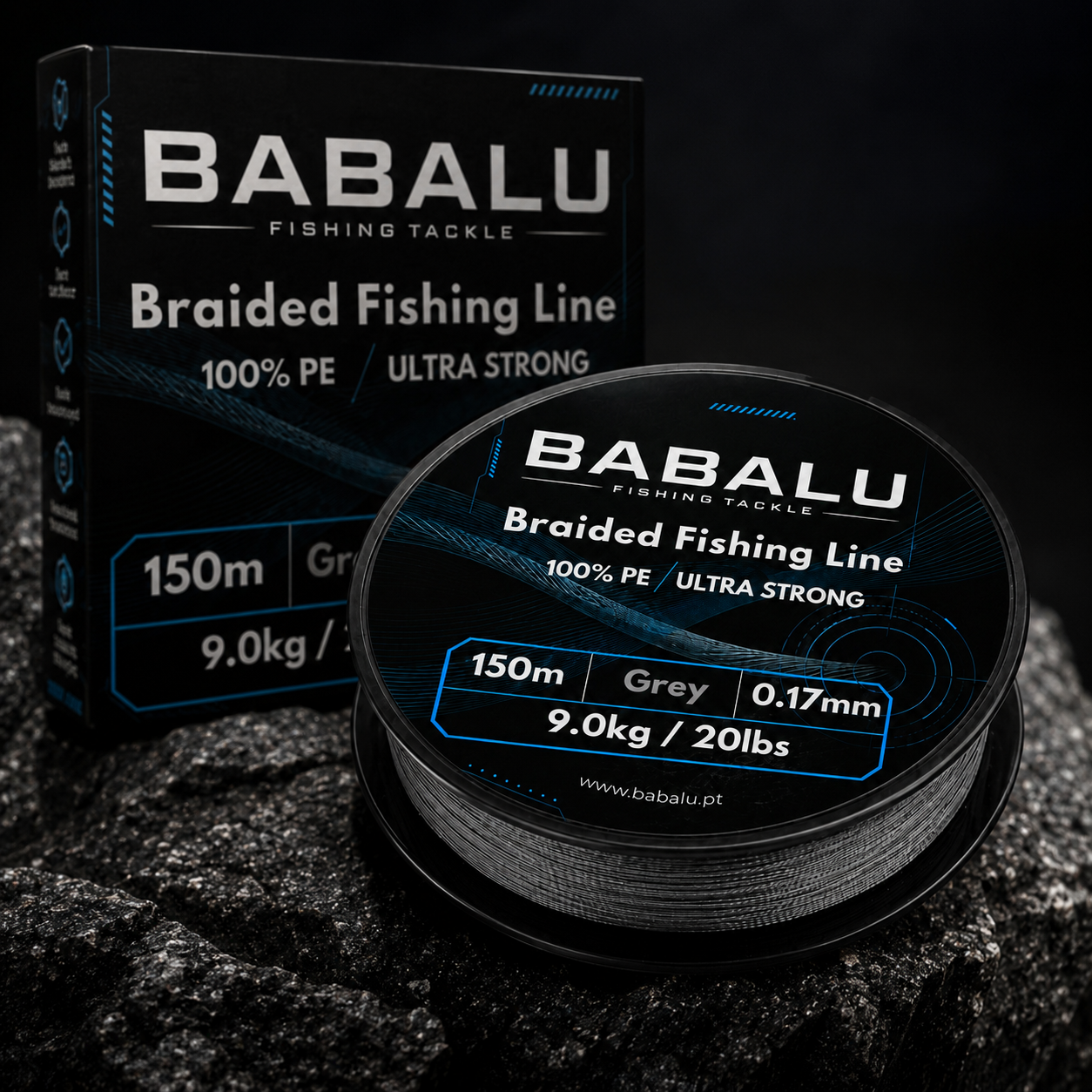 8-trådet flettet fiskeline BABALU Fishing Tackle 150 m