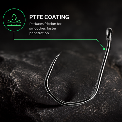 PTFE coating on BABALU BB20 hook