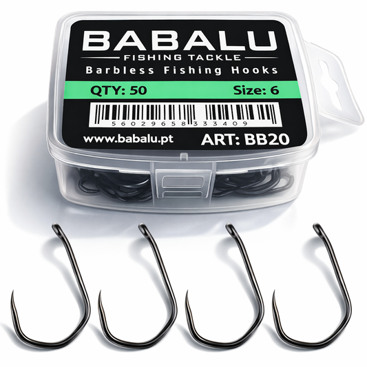 BABALU BB20 modhageløse fiskekroge - 50 stk.