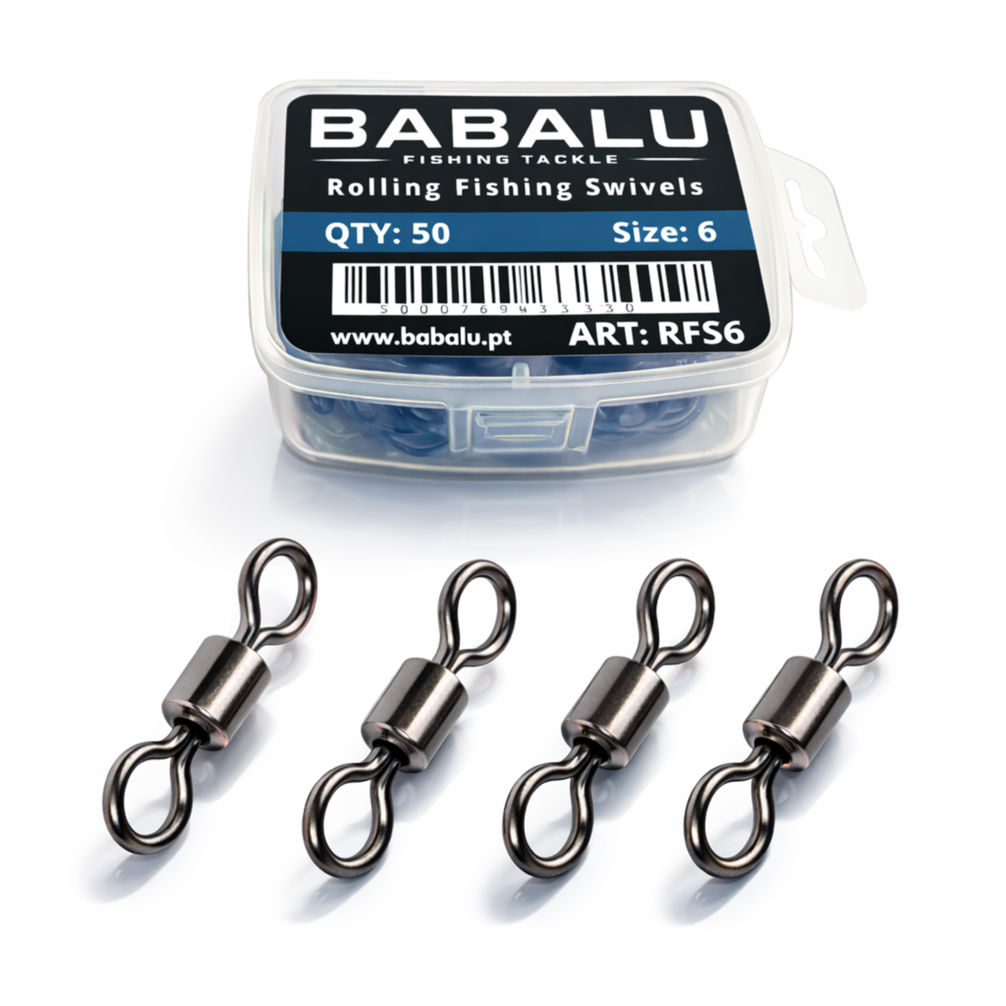 BABALU Rolling fishing swivels