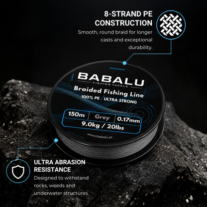 BABALU BFL X8 – Linha de Pesca Trançada 8 Fios, 150 m